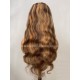 Brazilian virgin Human hair 4/27 Highlight Brown 13x6 Lace Front wig BW0027