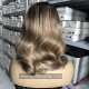Dark Bronze Mixed Color Virgin Human Hair Glueless 13x6 lace front wig BW0035