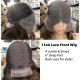 Dark Bronze Mixed Color Virgin Human Hair Glueless 13x6 lace front wig BW0035