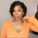 6 inches Short Curly 13X4 Lace Front Wig 180% density LFB14