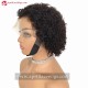 6 inches Short Curly 13X4 Lace Front Human Hair Wig 180% density LFB14