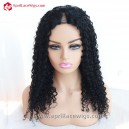 V-part Wig Curly Human Hair BW11815