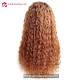 Deep Curly Ombre Brown Glueless 360 Wig Preplucked Hairline BW2222