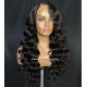 Side Part Ocean Curl 5x5 HD Lace Closure Wig 150% Density Virgin Human Hair HDW559