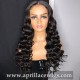 Side Part Ocean Curl 5x5 HD Lace Closure Wig 250% Density Virgin Human Hair HDW553