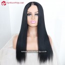 V-part Wig 150% density Light Yaki Human Hair BW11815