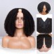 Human Hair 200% density 4a Kinky Curly V-Part U-part Wig BW11945