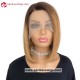 Ombre Honey Brown Bob Style Glueless T Part Lace Wig TLB12