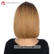 Ombre Honey Brown Bob Style Glueless T Part Lace Wig TLB12