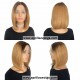 Ombre Honey Brown Bob Style Glueless T Part Lace Wig TLB12
