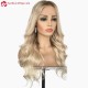 Warm Blonde Virgin Human Hair Glueless 13x4 lace front wig BW0034