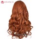 Orange Cooper 250% Density Human Hair 5x5 HD Lace Closure Wig HDW558