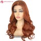 Orange Cooper 250% Density Human Hair 5x5 HD Lace Closure Wig HDW558