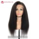 Human Hair 150% density Italian Yaki Silk Top Glueless Lace Front Wig SLF004