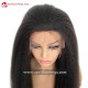 Human Hair 150% density Italian Yaki Silk Top Glueless Lace Front Wig SLF004