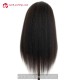 Human Hair 150% density Italian Yaki Silk Top Glueless Lace Front Wig SLF004