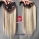 Human Hair V Shape Clip In Hair Extension CE21