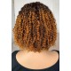 Ready Go Wig pre colored 180% DENSITY 10 INCH Ombre brown BOB 5X5 LACE CLOSURE WIG BOB11