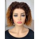Ready Go Wig pre colored 180% DENSITY 10 INCH Ombre brown BOB 5X5 LACE CLOSURE WIG BOB11