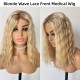 Warm Blonde Virgin Human Hair Lace Front Medical wig LW39