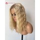 Warm Blonde Virgin Human Hair Lace Front Medical wig LW39