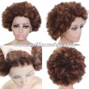 Afro Curly 4/27 Highlight 150% Density Virgin Human Hair Glueless 13x4 lace front wig LF1344-2