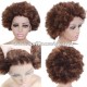 Afro Curly 4/27 Highlight 150% Density Virgin Human Hair Glueless 13x4 lace front wig LF1344-2
