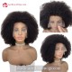 100% Human Hair 150% density 4A Curly Silk Top Glueless Lace Front Wig SLF045