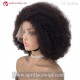 100% Human Hair 150% density 4A Curly Silk Top Glueless Lace Front Wig SLF045