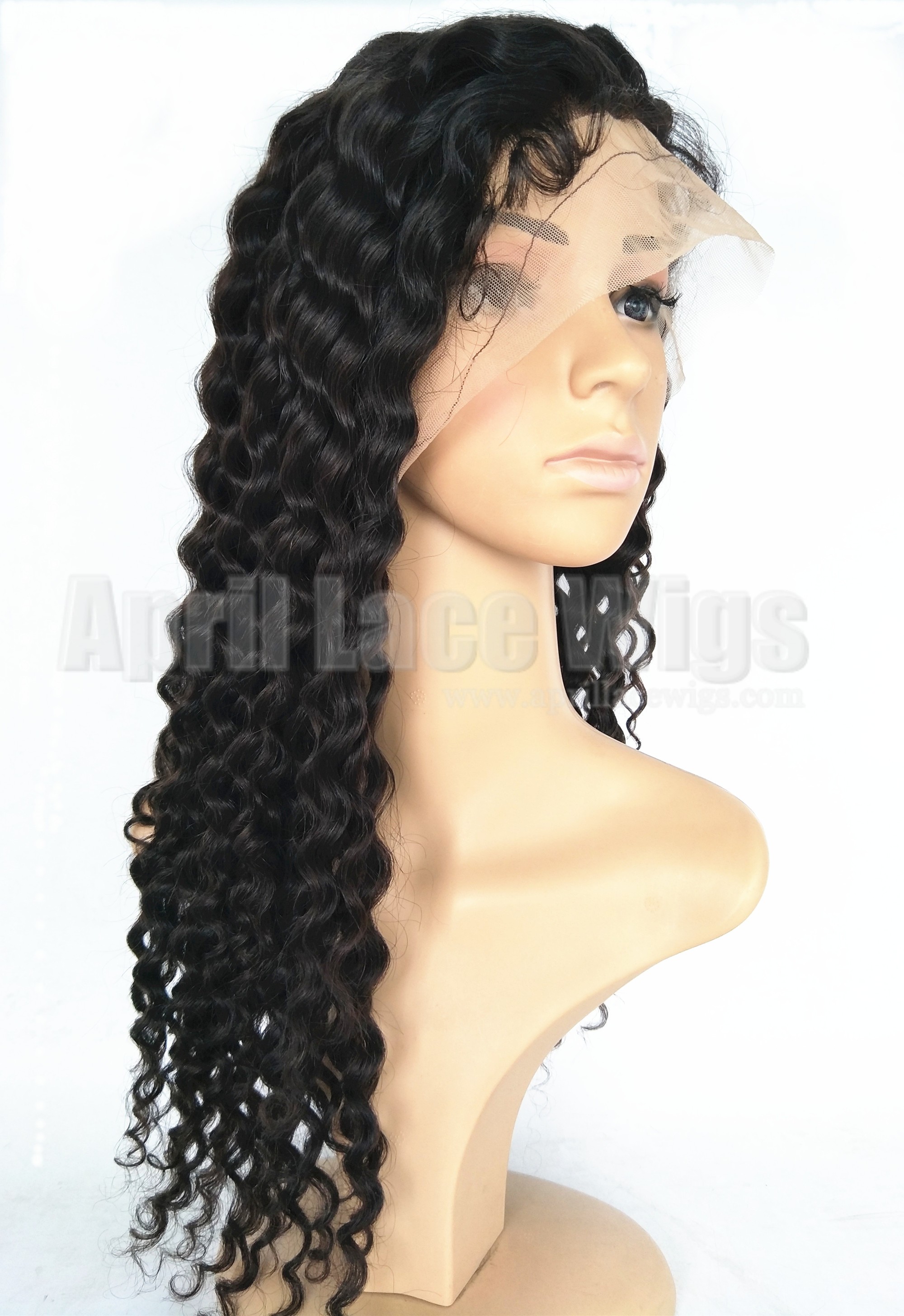 virgin hair curly full lace wig