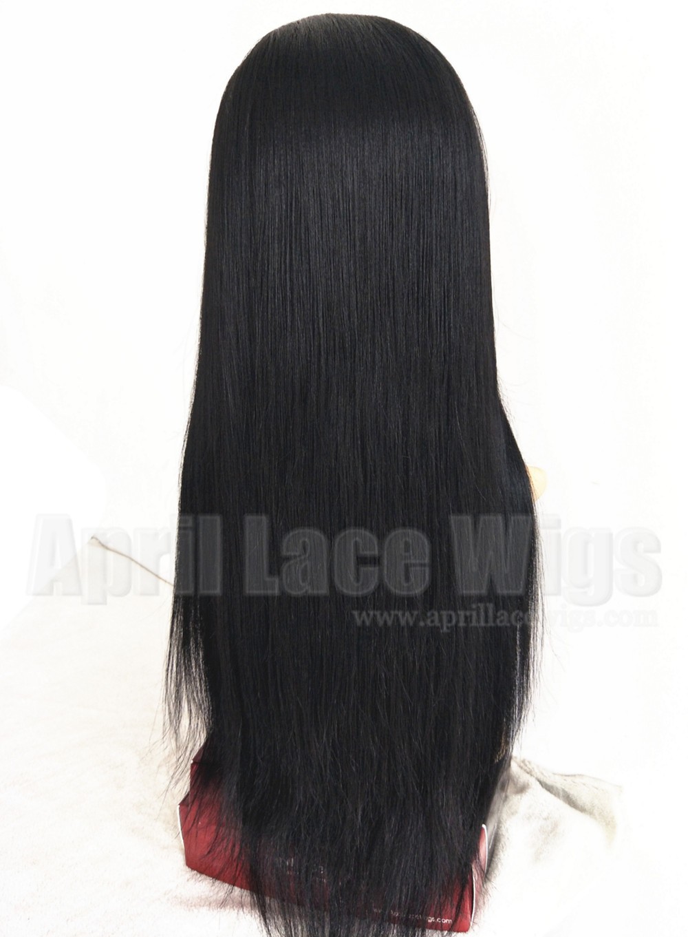 yaki straight glueless lace front wig