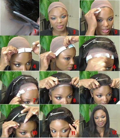 how to glue down a lace wig