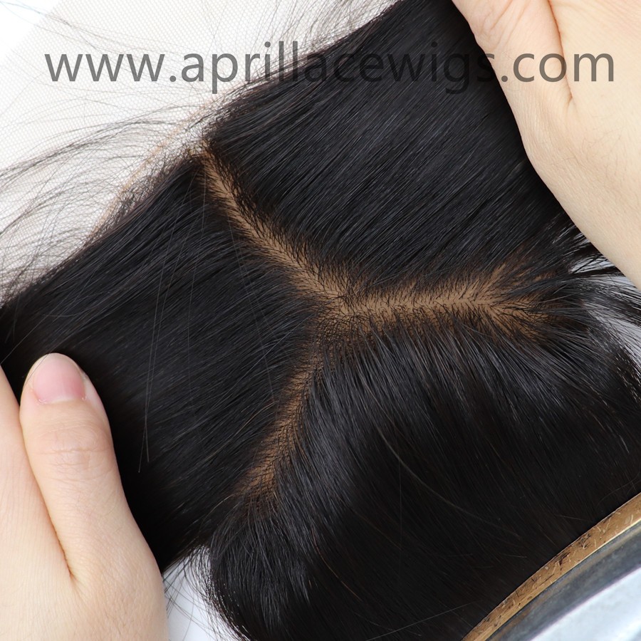 virgin human hair straight silk top closure