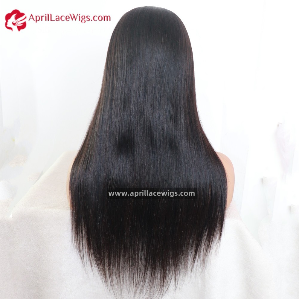 Human Hair Silk straight U part wig 150% density