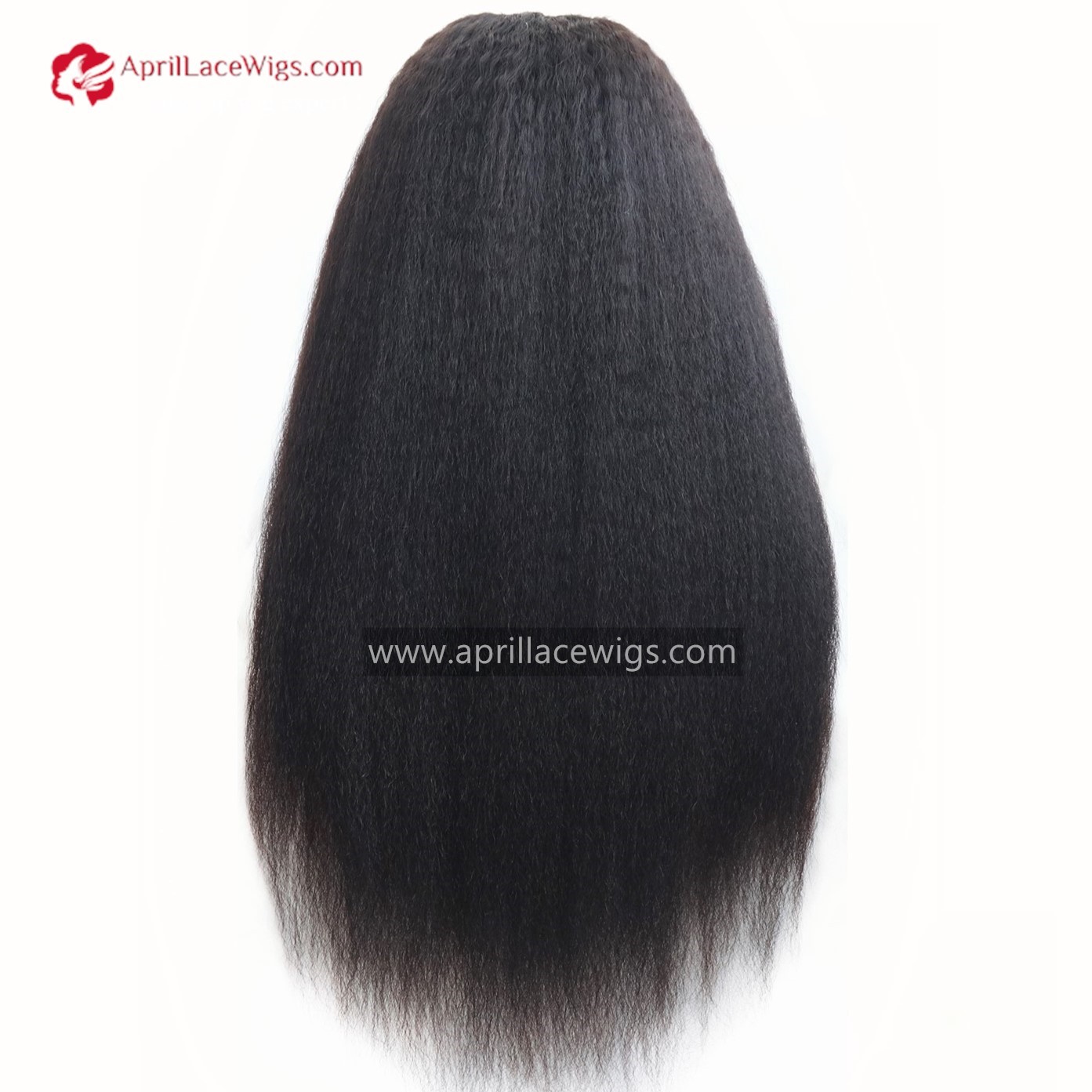 Human Hair Italian yaki U-part wig Kinky Straight