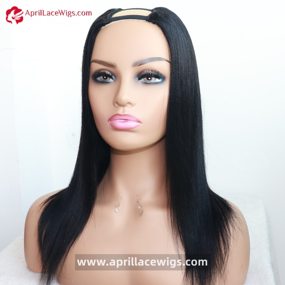 Yaki U-part Human hair wig