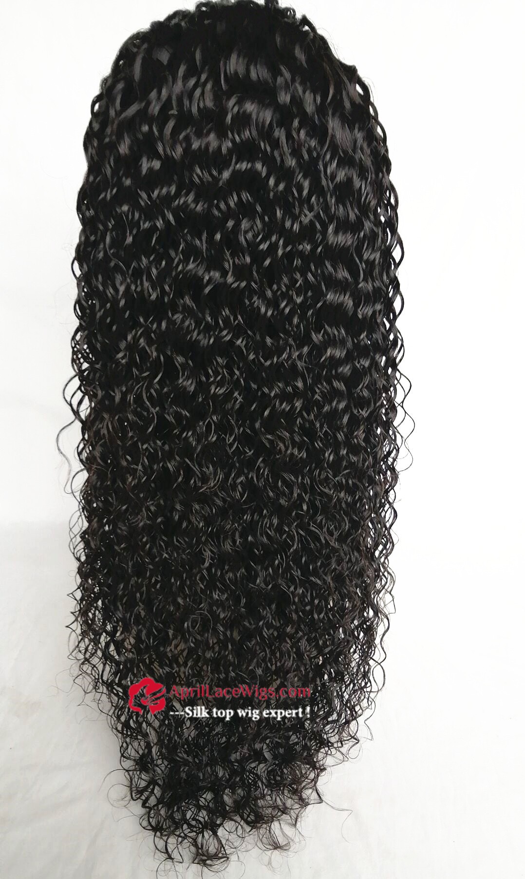 wet deep curly lace front wig, silk top lace front wig, curly lace front wig