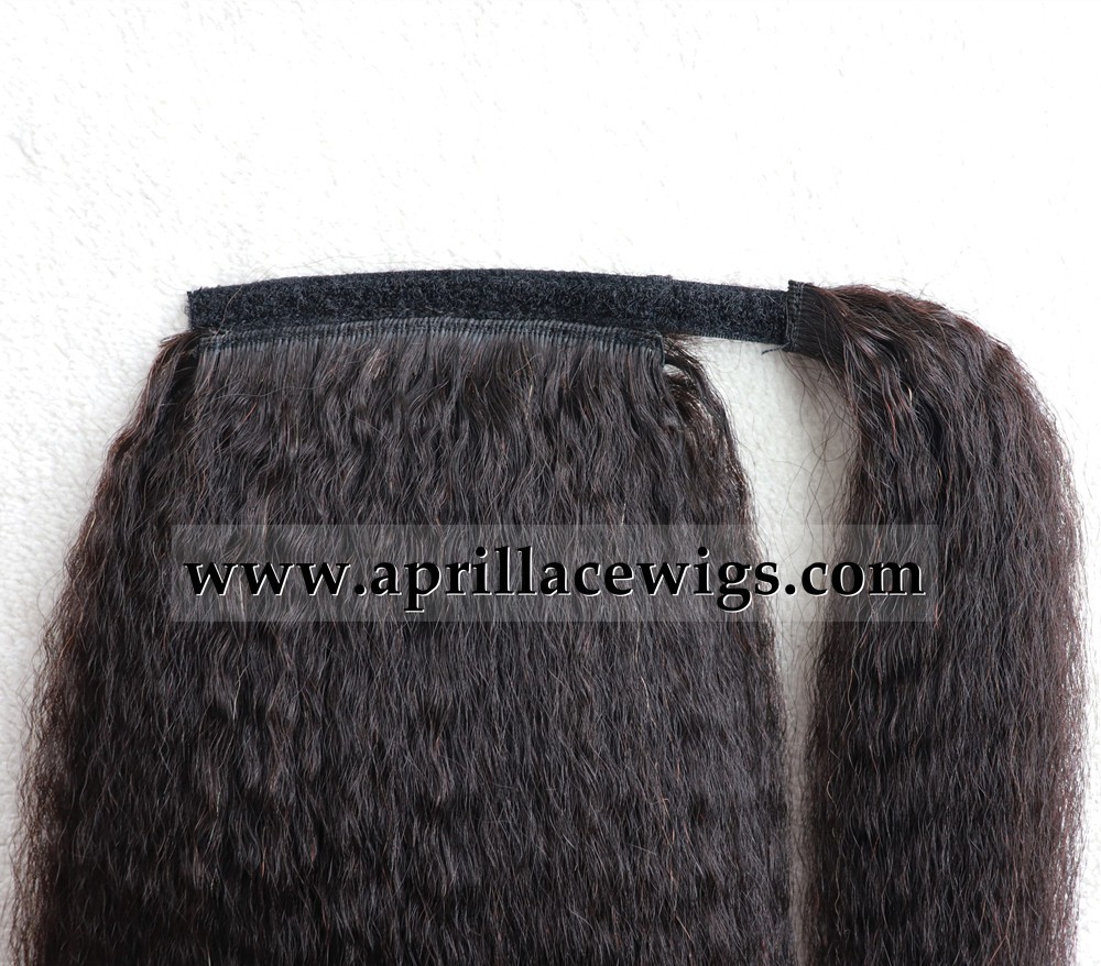 Combs in human hair Ponytail extensions wrap, ponytail hairstyle