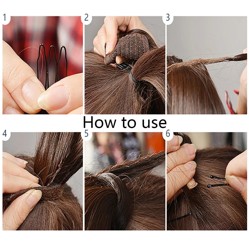 how to wrap a ponytail