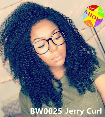 Jerry curl full lace wig