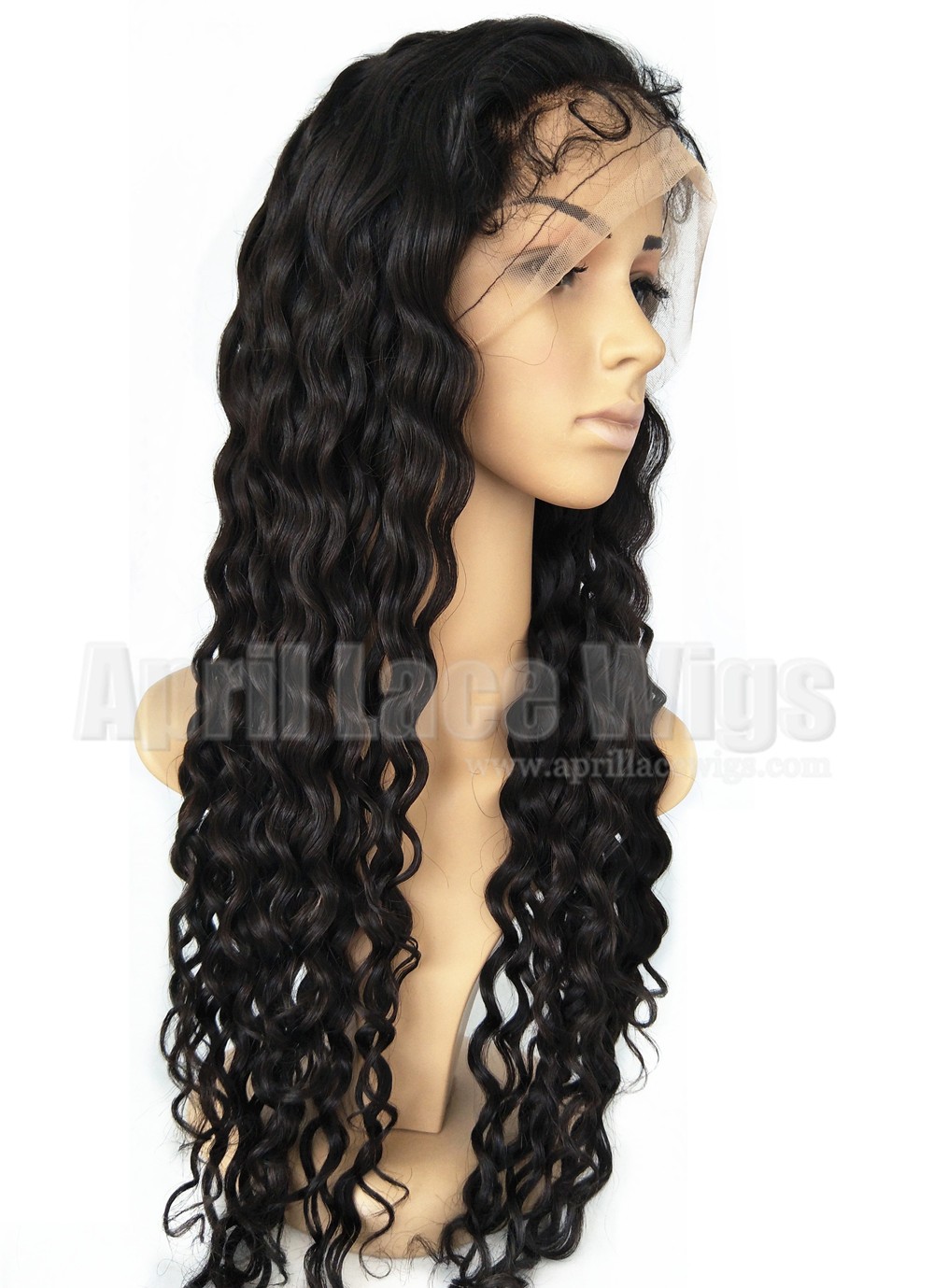 Chinese virgin Curly silk top full lace wig
