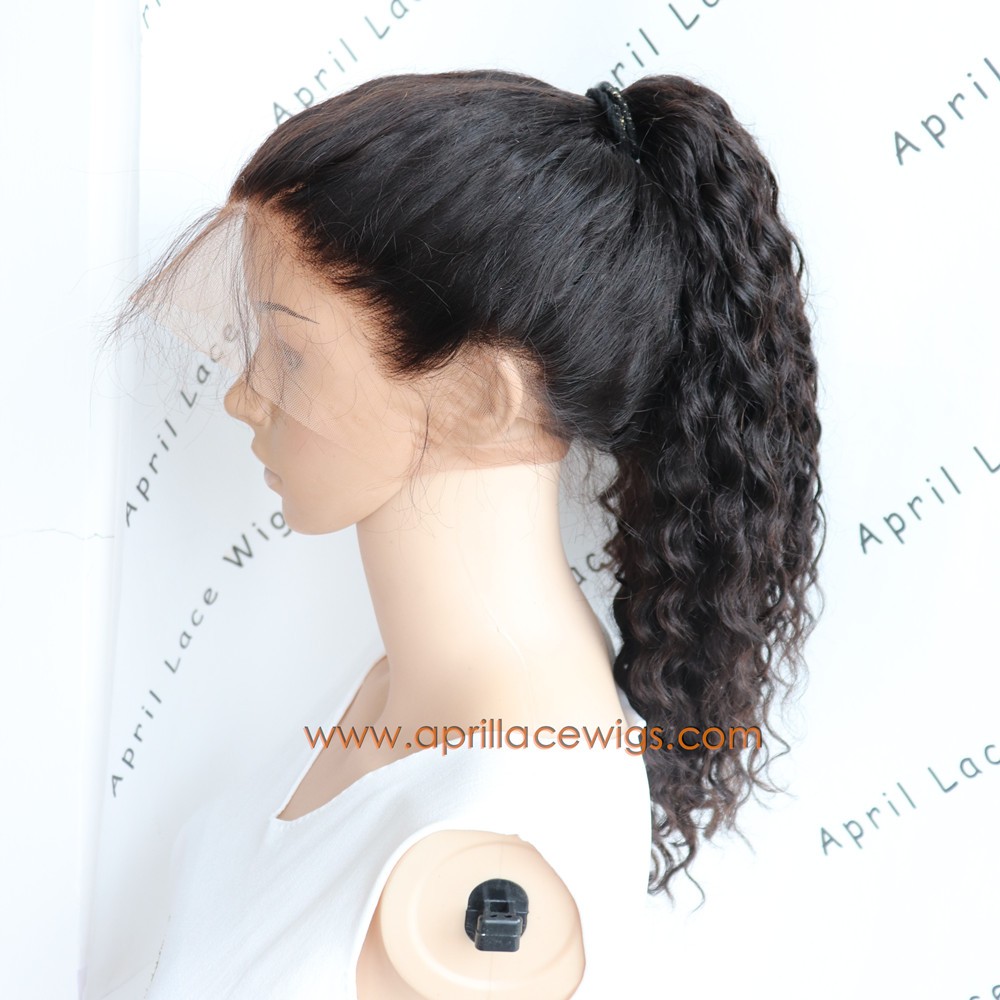 Brazilian virgin wet wave 360 wig glueless wig preplucked hairline