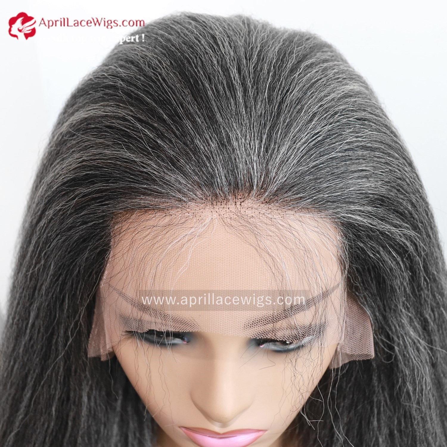 25% grey hairs mixed wig