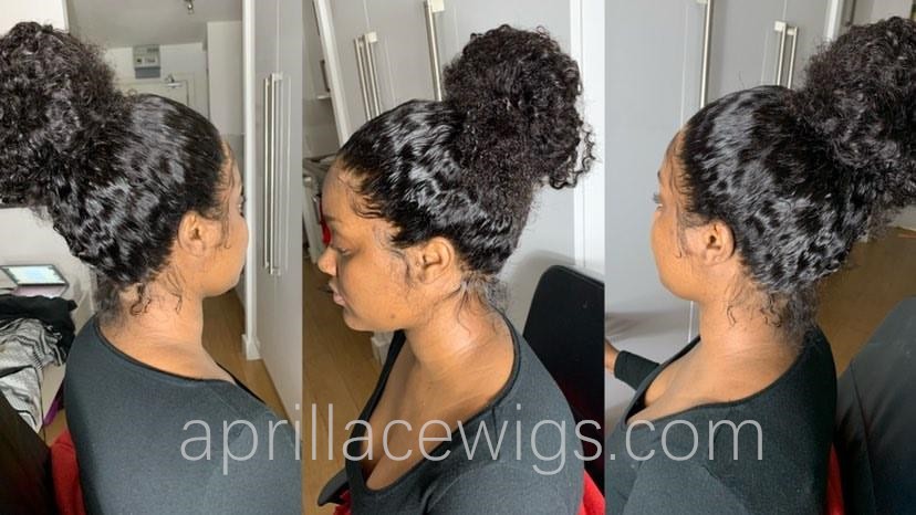 kinky curly 360 lace wig