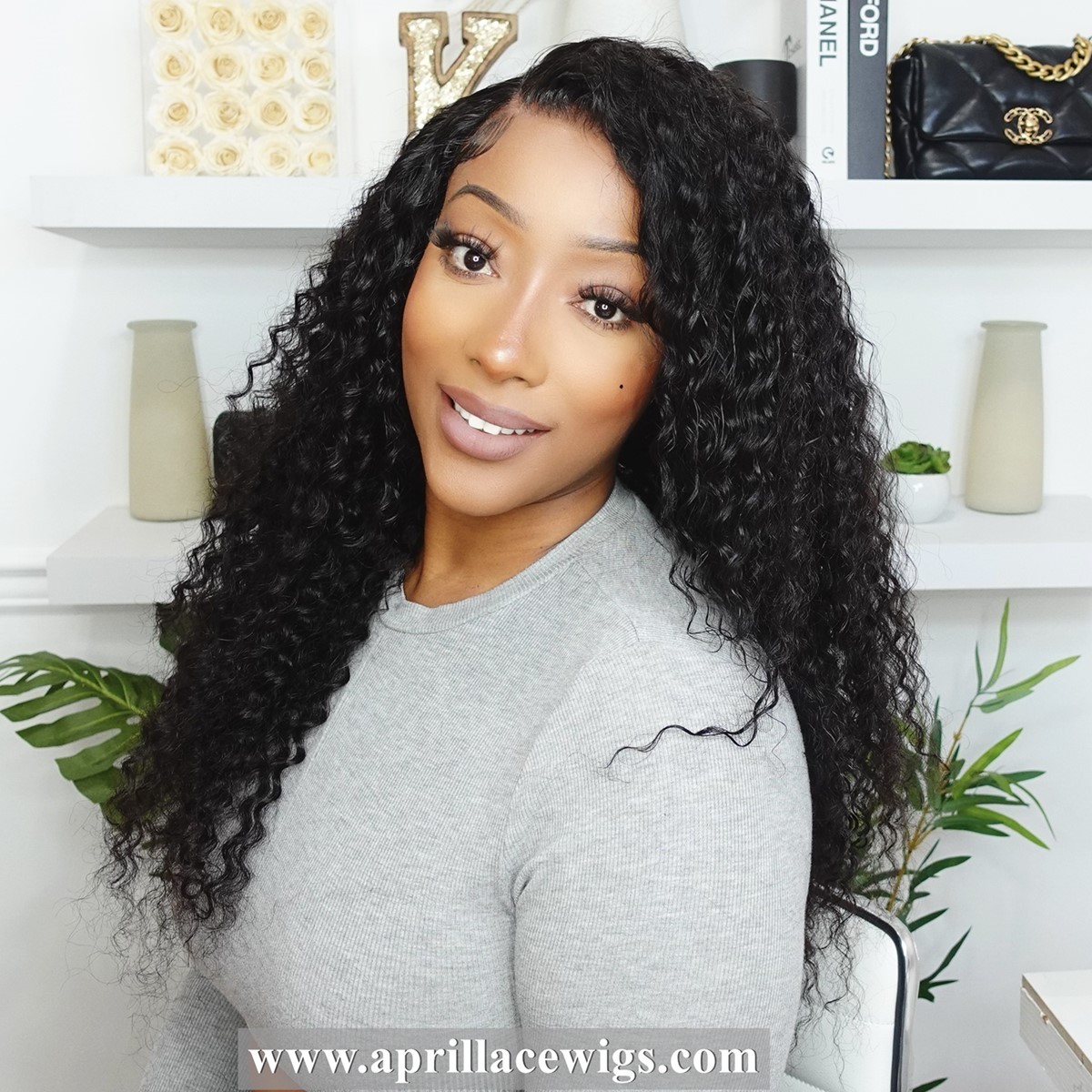 deep wave glueless 360 wig