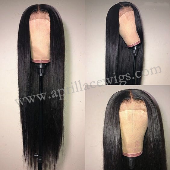 Fake scalp innovation cap virgin hair glueless 13x6 lace front wig preplucked hairline