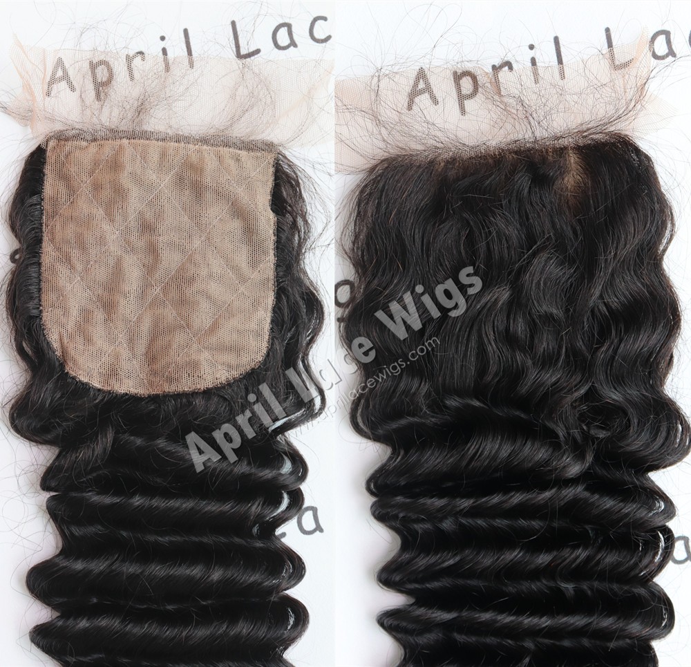 Brazilian Virgin deep wave silk Base Closure