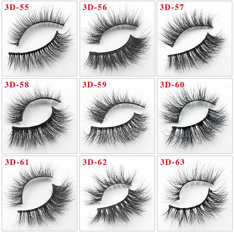 custom box handmade 3D Mink Eyelashes 76 styles