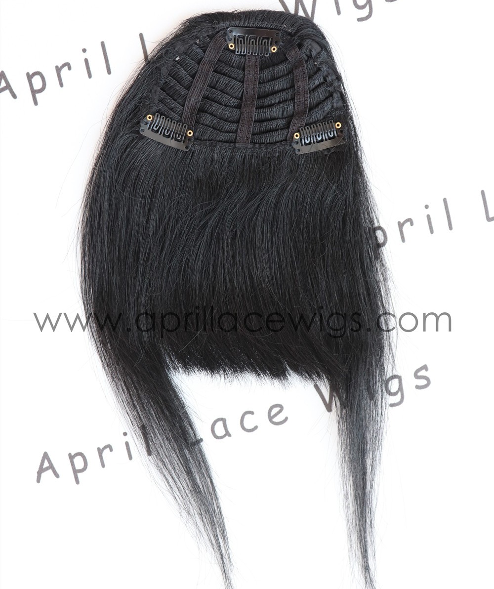 Virgin hair straight texture Chinese bangs