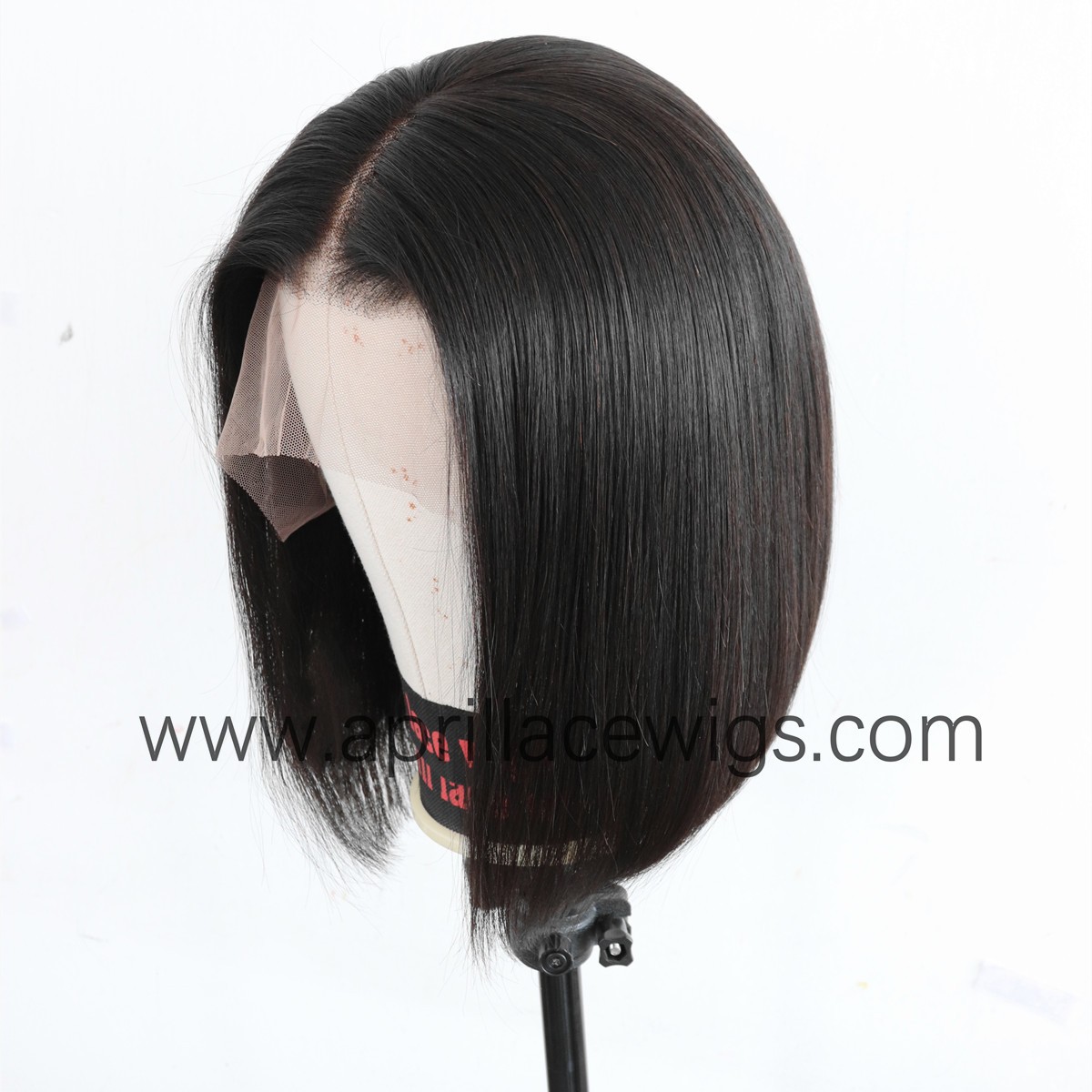 Virgin human hair glueless 13x6 lace front bob preplucked hairline
